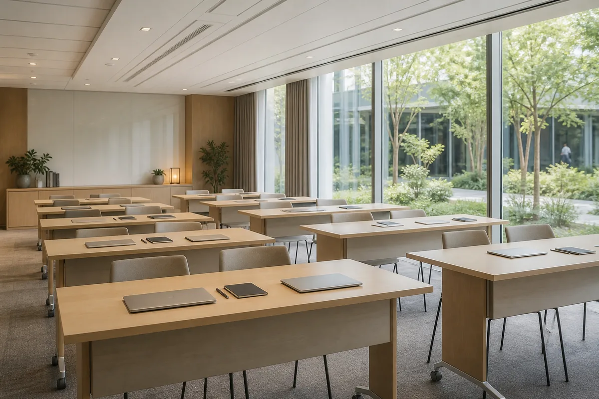 Candidate concentrée devant un tableur lors d’un test de certification bureautique